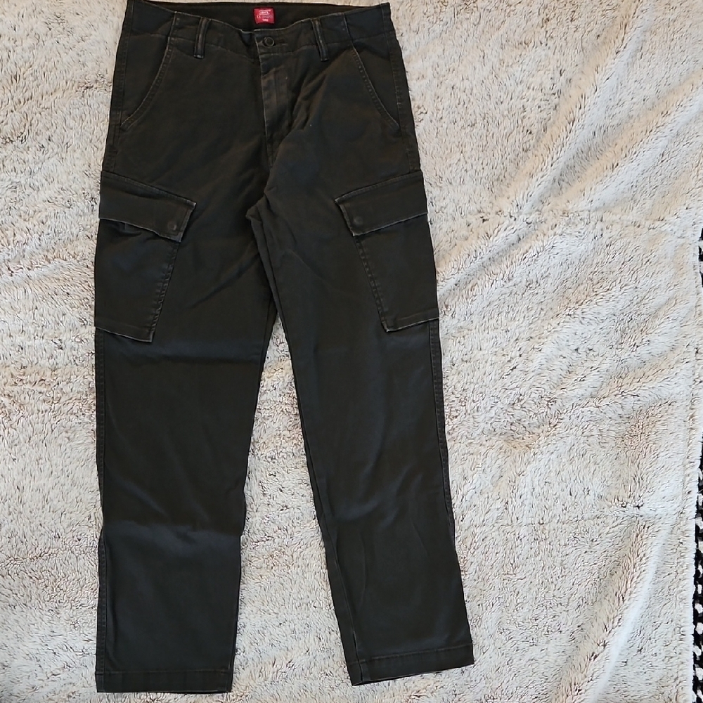 Levi's Black Cargo Pants Utility Style